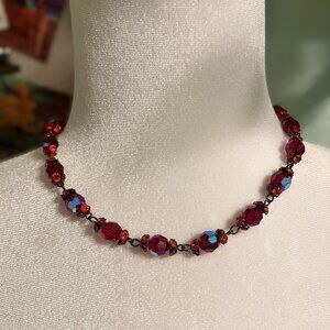Red Beaded Necklace